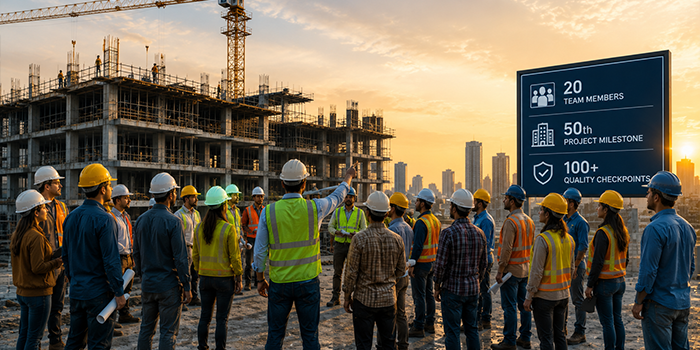 Construction team scaling up